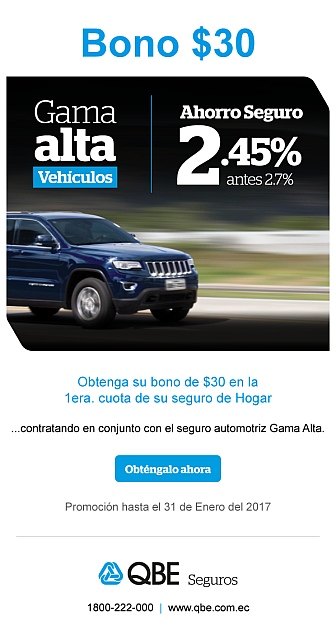 Emailing Bono-Clientes-Gama-alta